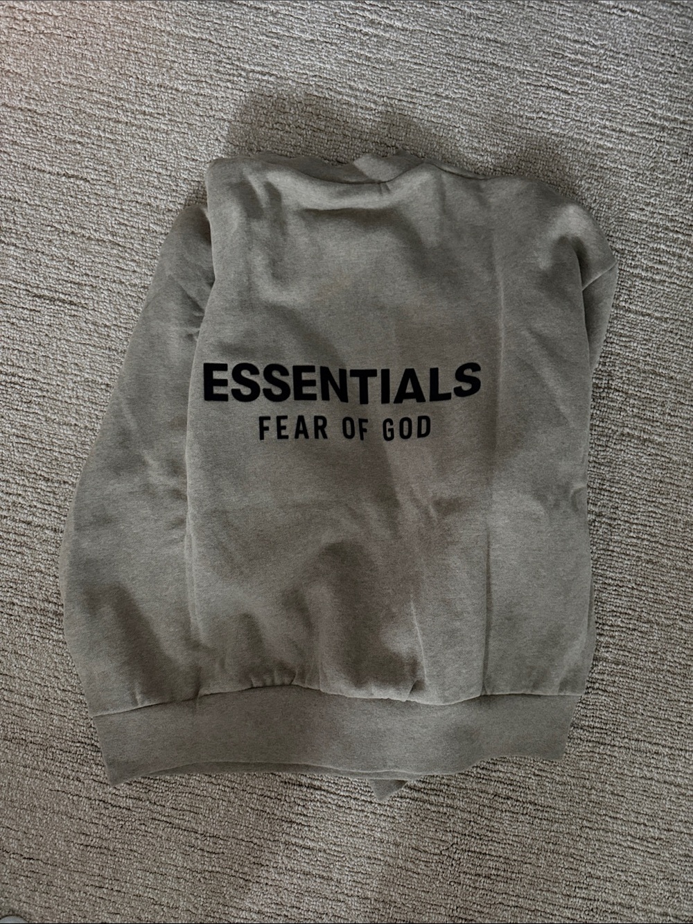 Fear of God Essentials Crewneck Sweatshirt - Homestead Heather Black Logo
